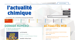 Desktop Screenshot of lactualitechimique.org
