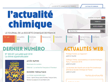 Tablet Screenshot of lactualitechimique.org